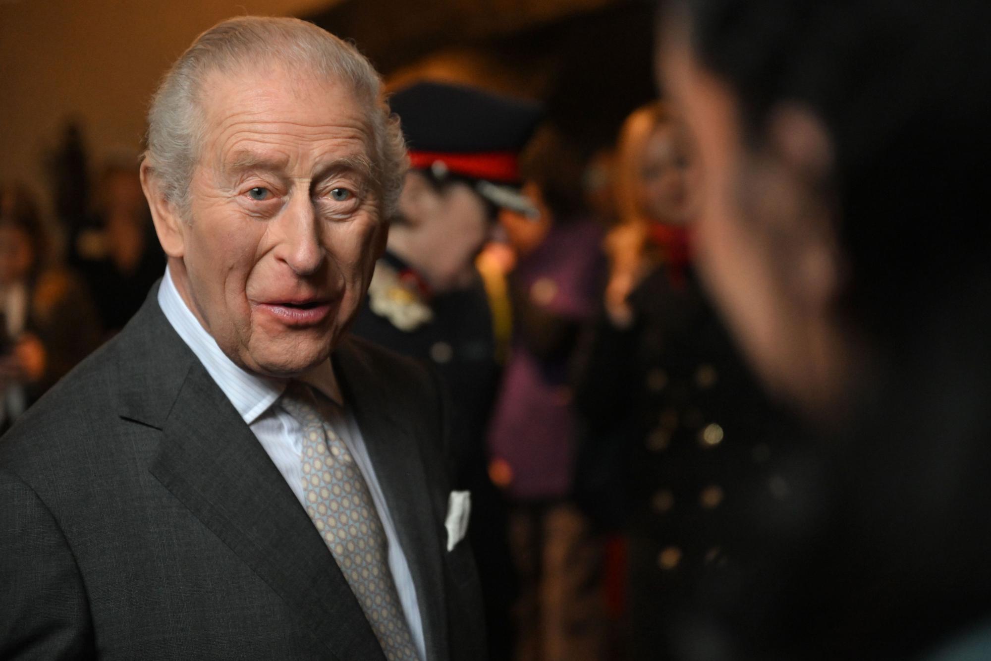 Der britische König Charles III. musste bei seinem Termin in der Nähe von Preston.