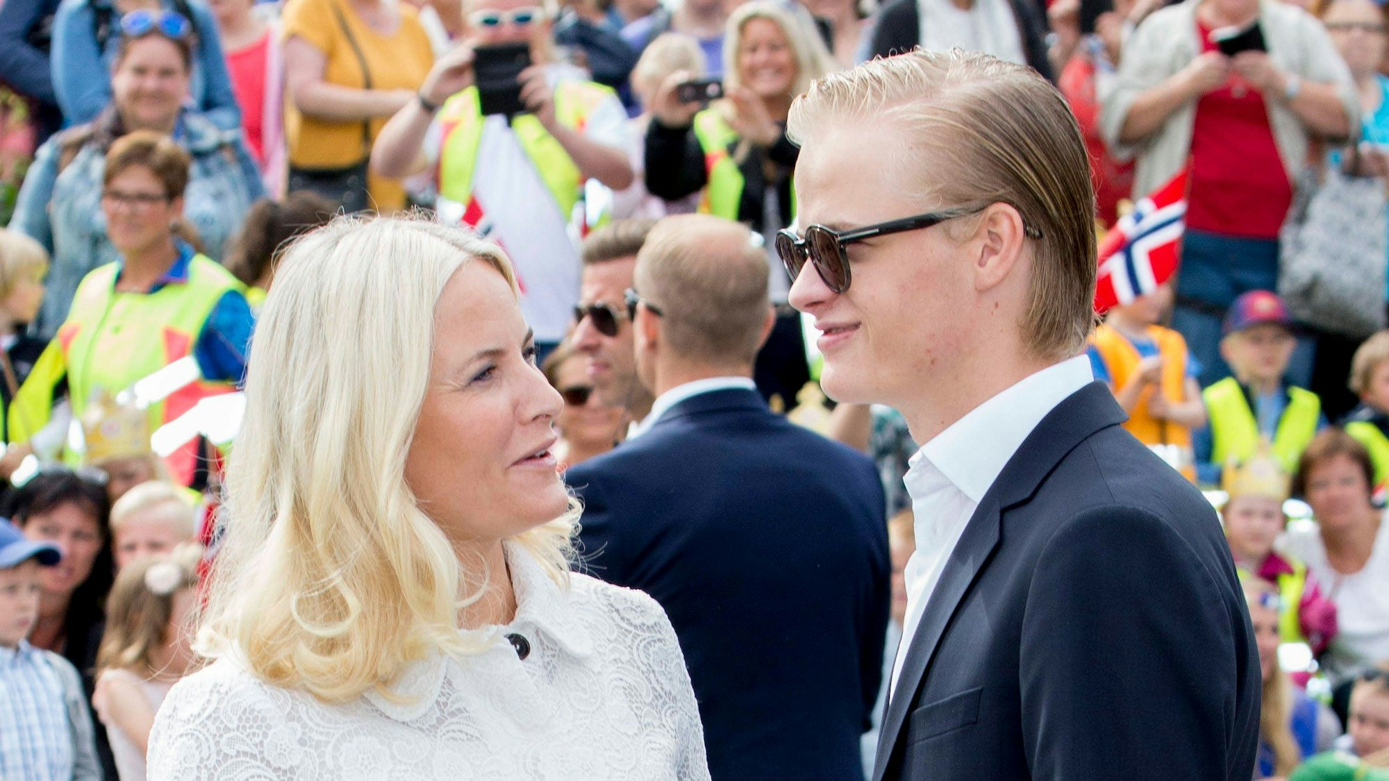 Kronprinzessin mit Skandal-Sohn Marius Borg Høiby.