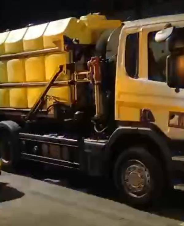 Sogar ein Streuwagen wurde beim Geisterzug gesichtet.