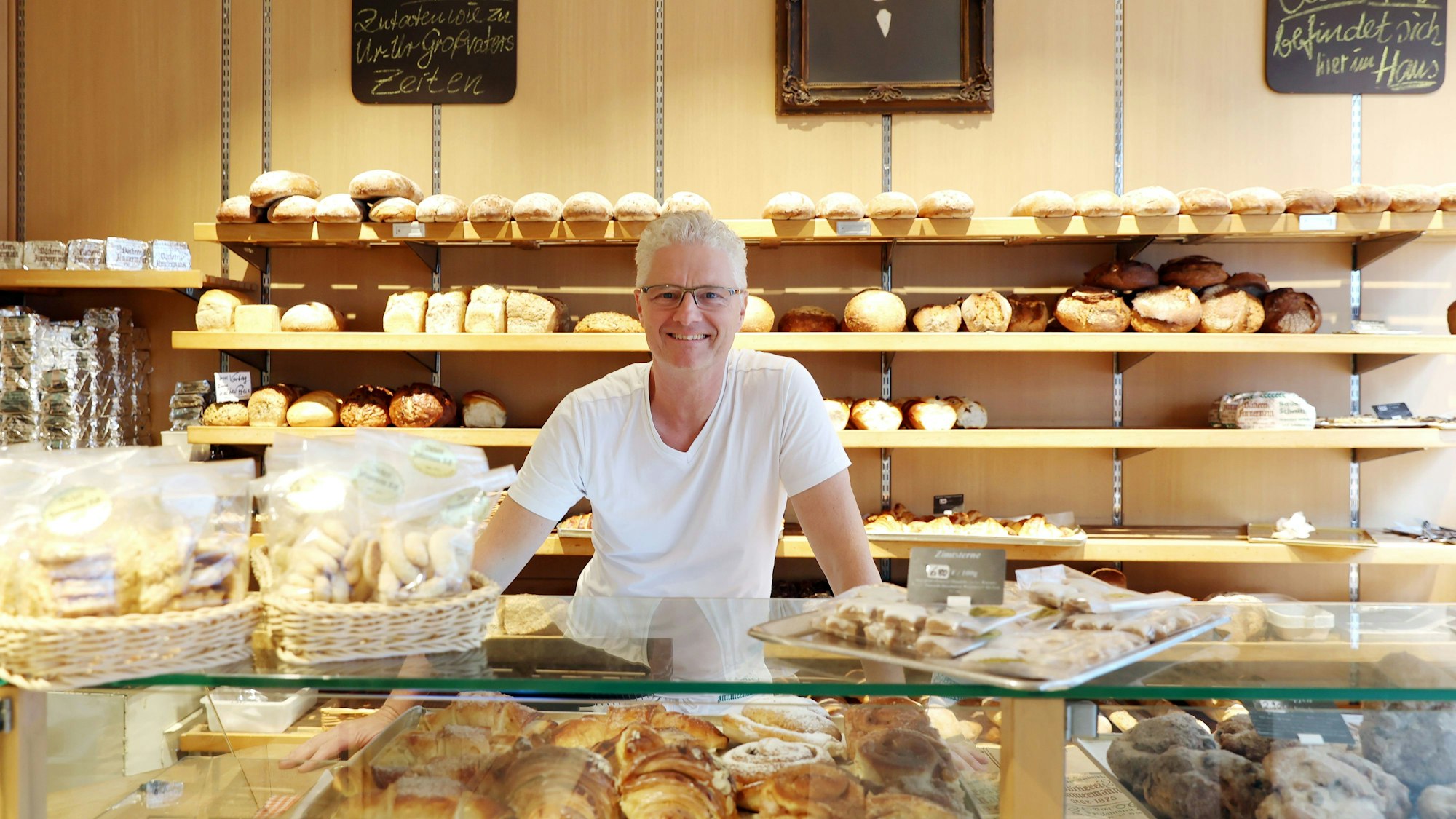 Markus Zimmermann in seiner Bäckerei auf der Ehrenstraße.