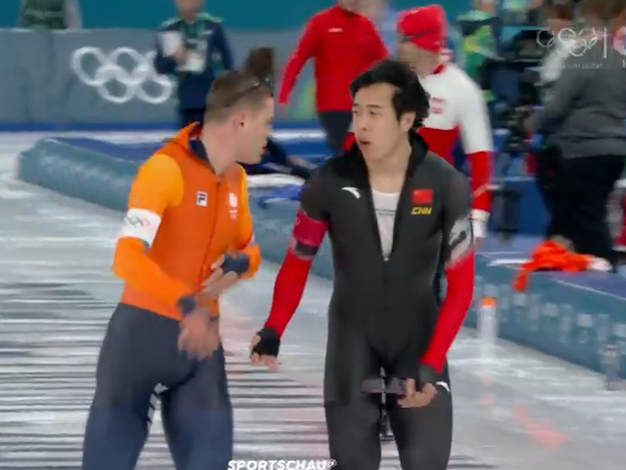 Joep Wennemars geigte Lian Zwien nach dem Rennen die Meinung.