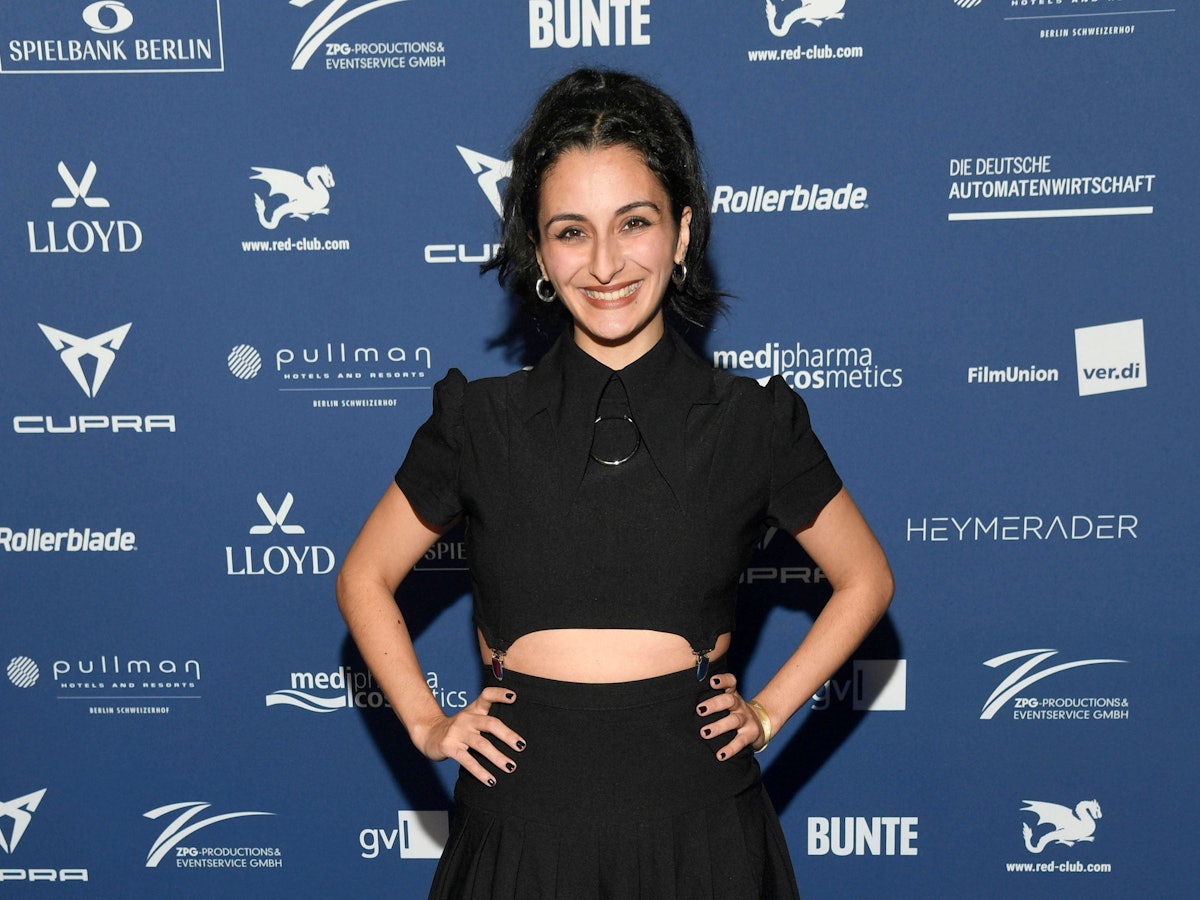 Safak Sengül bei der Verleihung des Deutschen Schauspielpreises 2025 im Hotel Pullman Berlin.