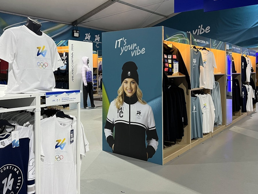 Blick in den Olympia-Store.