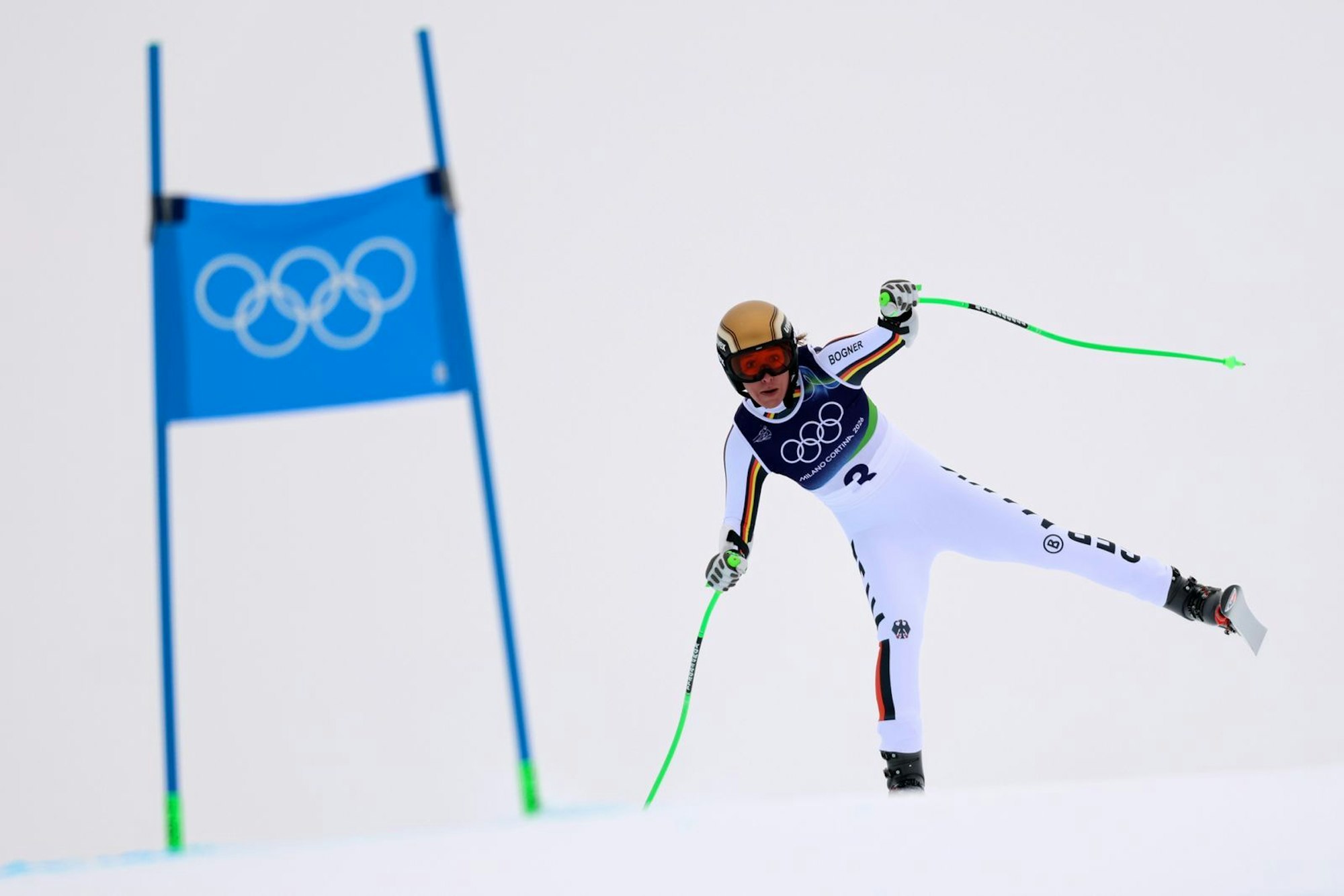 Kira Weidle-Winkelmann erreichte beim olympischen Super-G nicht das Ziel - so wie viele andere Starterinnen auch. (Bild: 2026 Getty Images/Julian Finney)