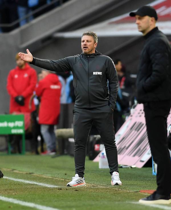 Lukas Kwasniok beim Spiel gegen Leipzig.