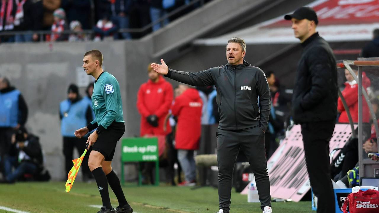 Lukas Kwasniok beim Spiel gegen Leipzig.