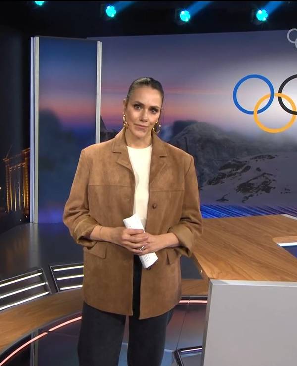 Esther Sedlaczek bei einer Anmoderation.
