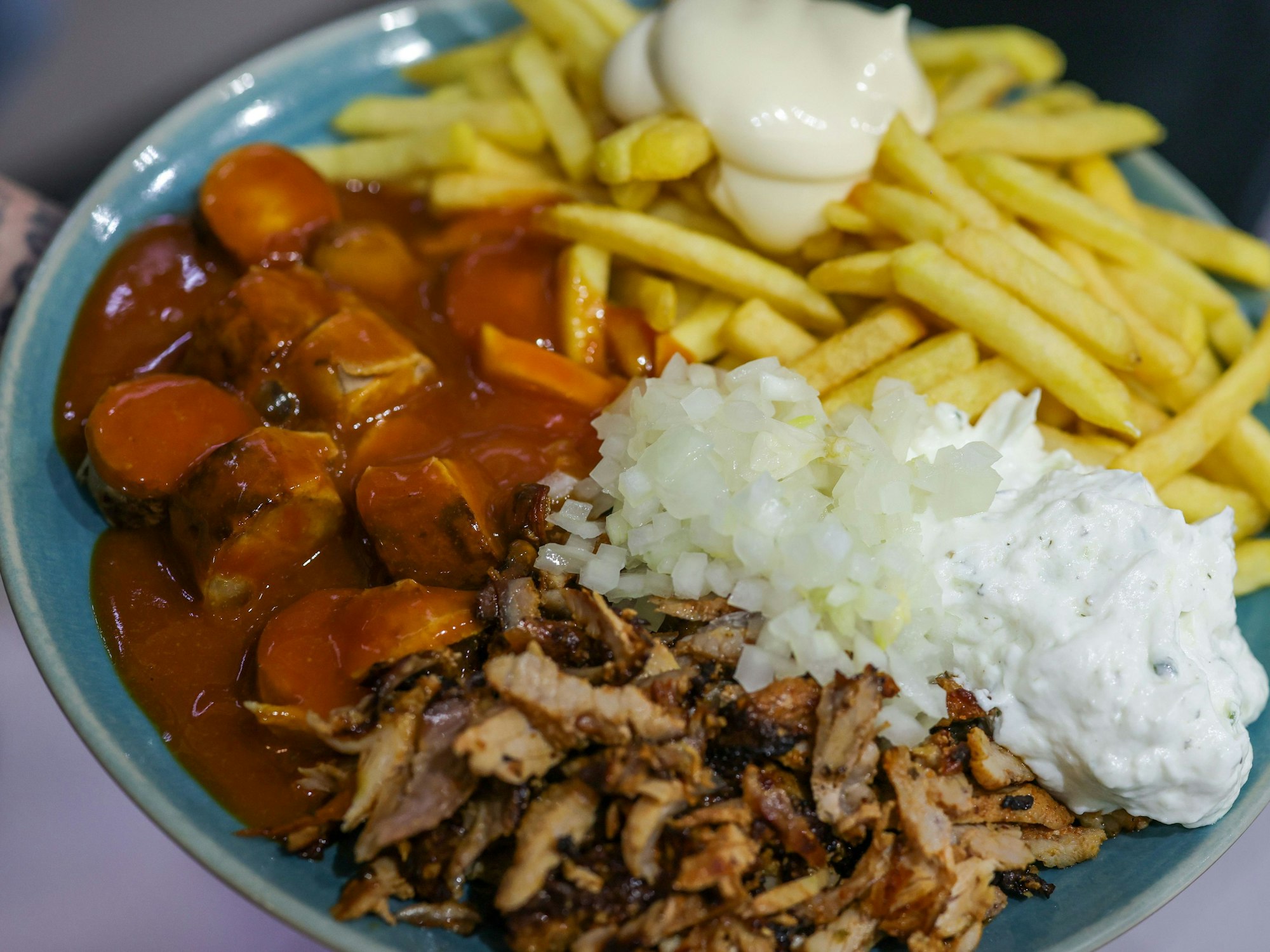 So sieht er aus: ein fertiger Taxi-Teller