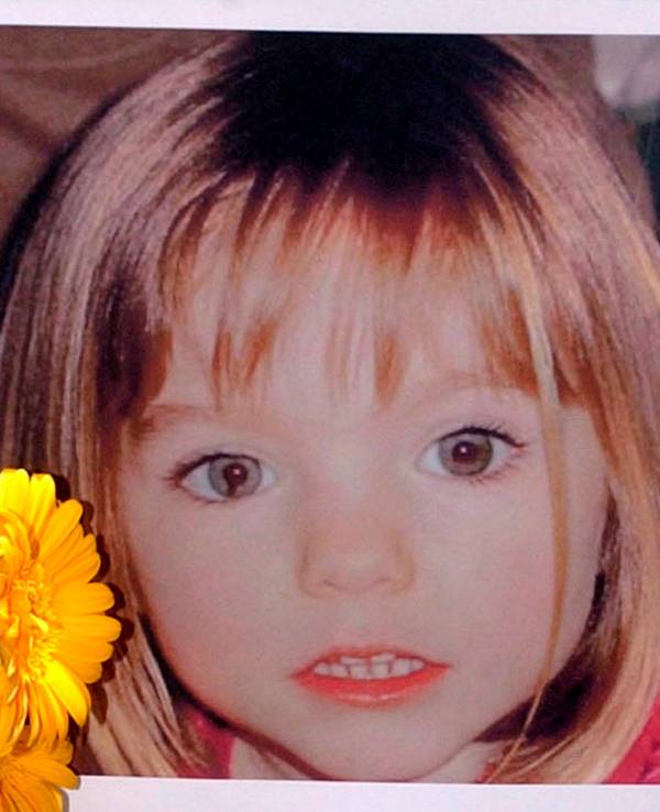 Ein Foto von Madeleine McCann, mit dem ihre Eltern nach dem Verschwinden 2007 nach ihr suchten.