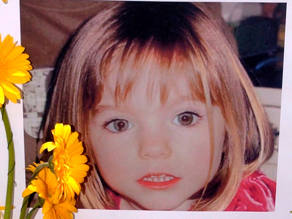 Ein Foto von Madeleine McCann, mit dem ihre Eltern nach dem Verschwinden 2007 nach ihr suchten.