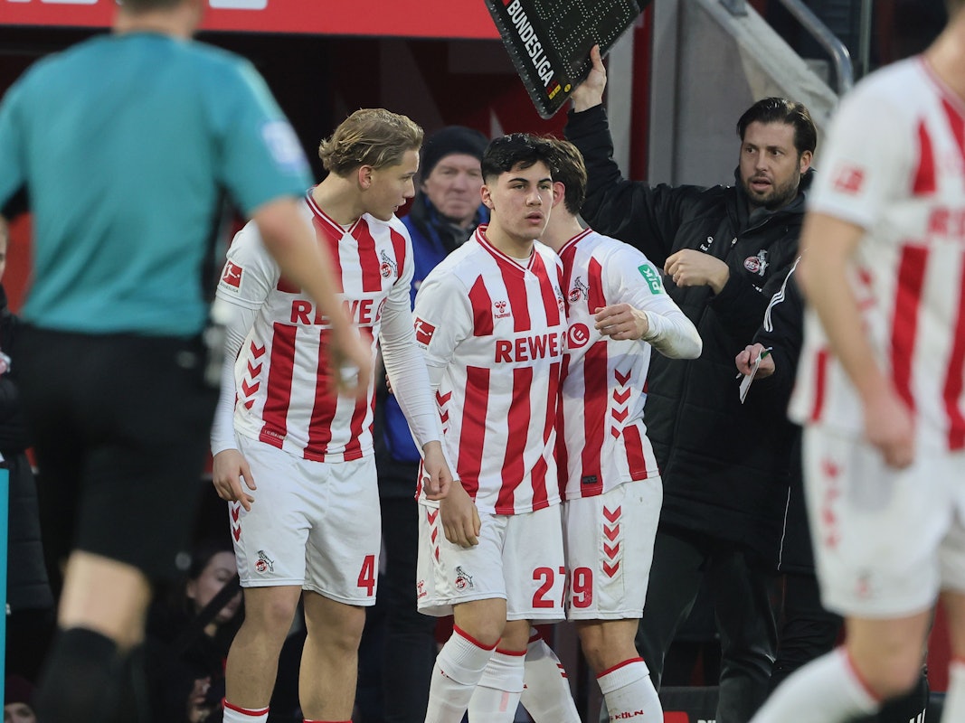 Fynn Schenten und Felipe Chávez werden gegen Leipzig eingewechselt.