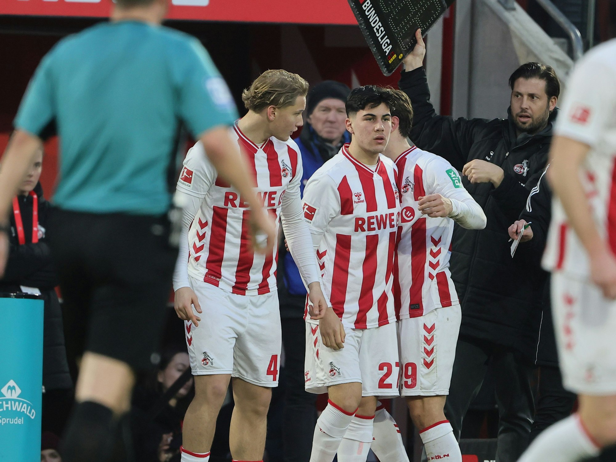 Fynn Schenten und Felipe Chávez werden gegen Leipzig eingewechselt.