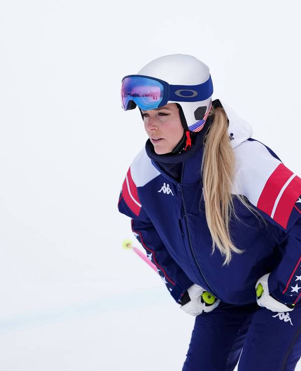 Lindsey Vonn bei der Rennvorbereitung.