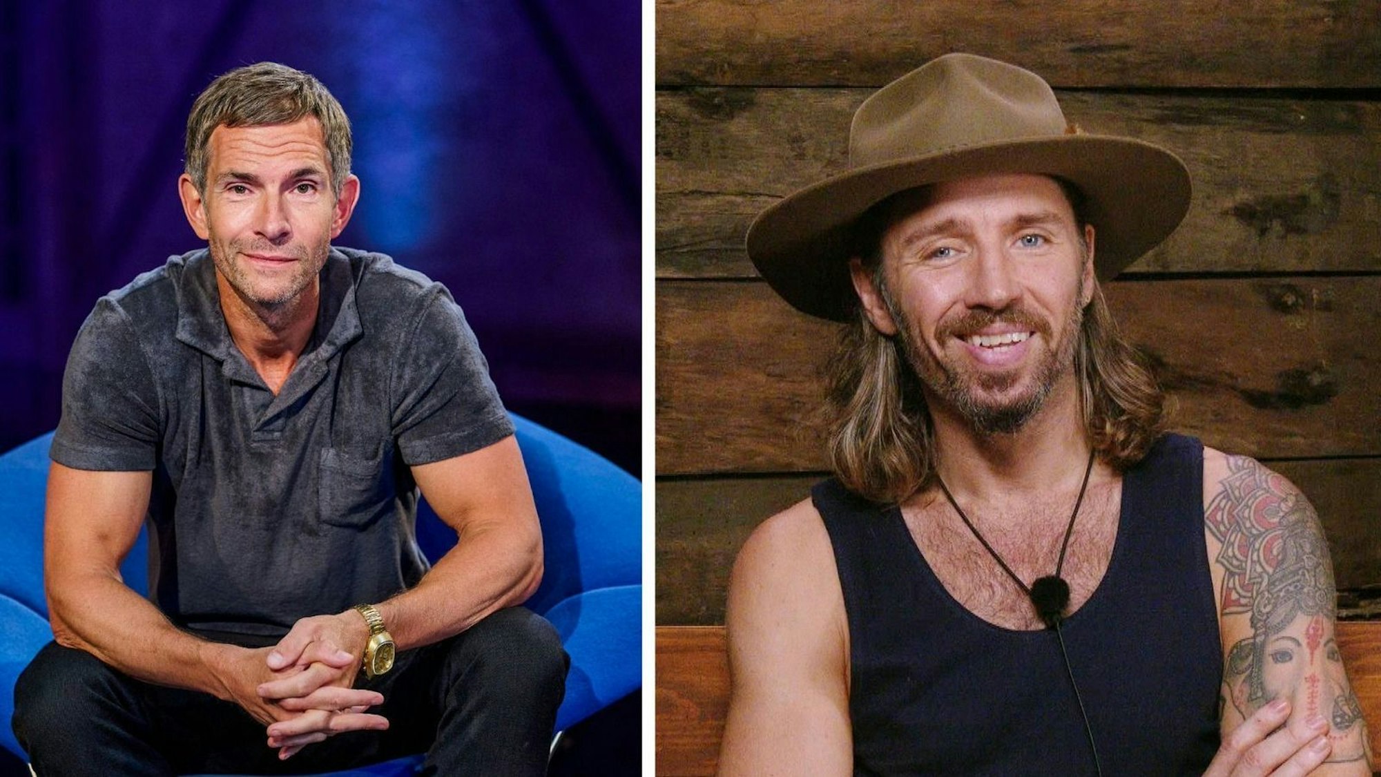 Micky Beisenherz hat sich Kritik zu seinem Umgang als Dschungelcamp-Autor mit Gil Ofarim gestellt. (Bild: RTL / Markus Hertrich (Collage))