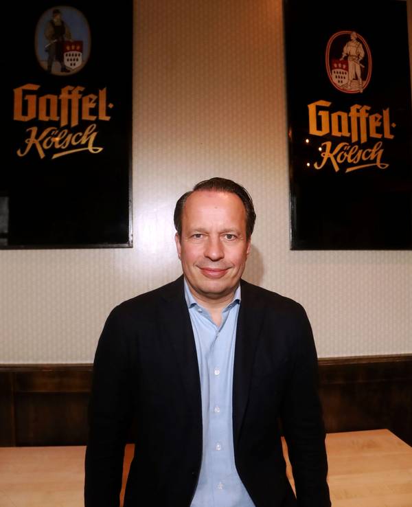 Heinrich Philipp Becker, Chef der Kölsch-Marke Gaffel, im Brauhaus am Dom.