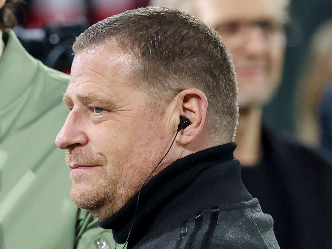 Sportvorstand Max Eberl vom FC Bayern beim Sky-Interview.