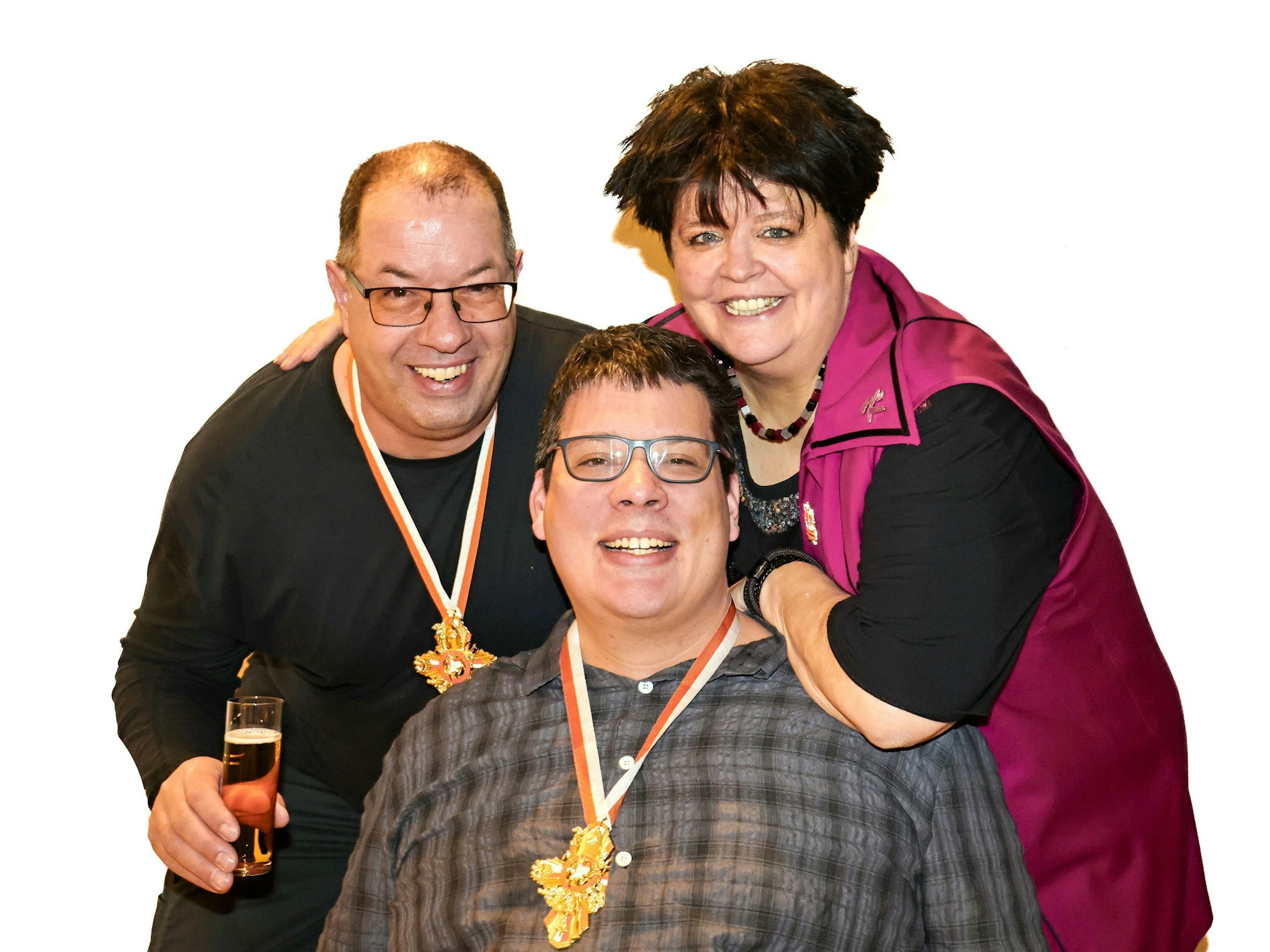 Ingrid Kühne mit Mann Ralf und Sohn Sven.