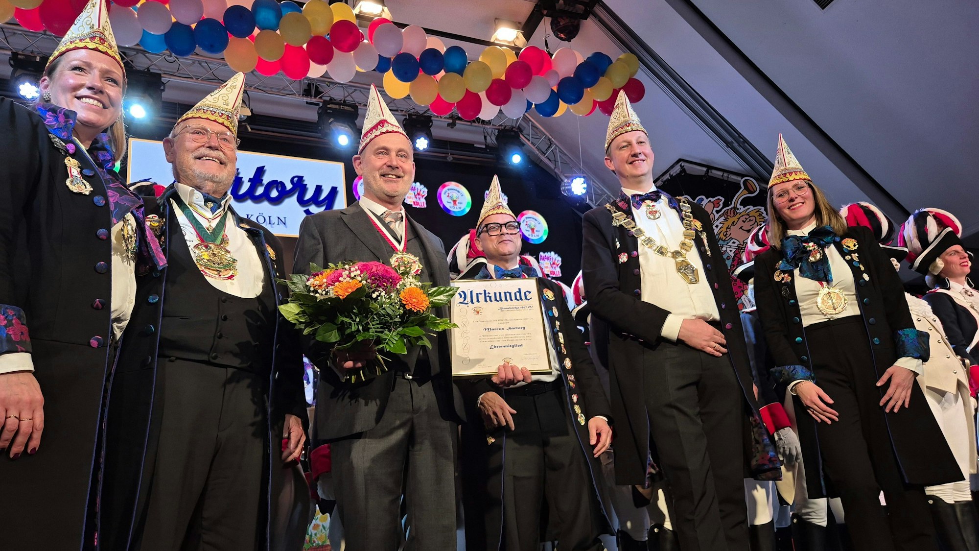 Ehrung für Marcus Sartory durch die KKG Blomekörfge.