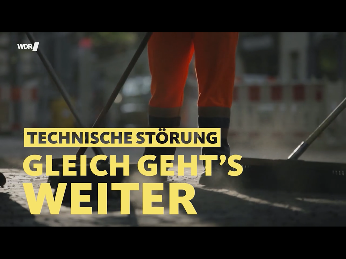 Es kam zu einer kurzen technischen Panne beim WDR.