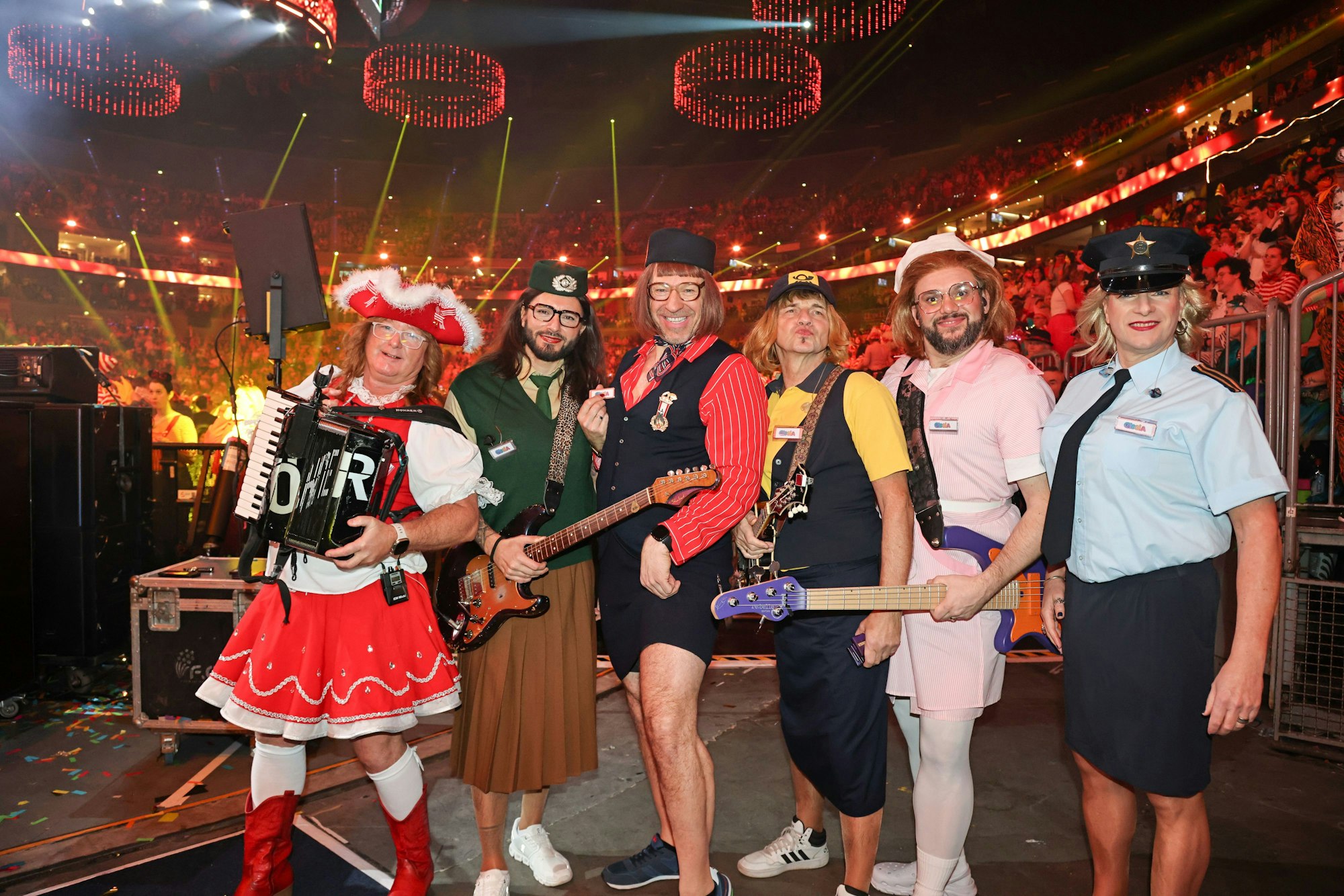 Die Höhner als Giselas beim Auftritt.