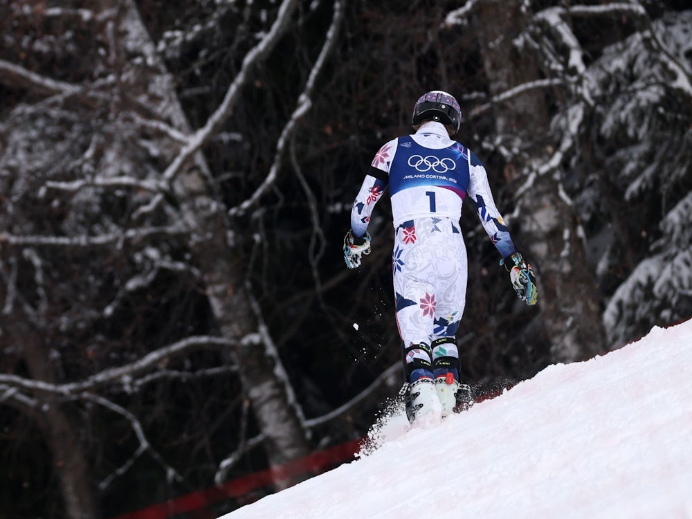 Nach seinem Ausscheiden stapft der Norweger Atle Lie McGrath davon Richtung Wald. (Bild: 2026 Getty Images/Christian Petersen)