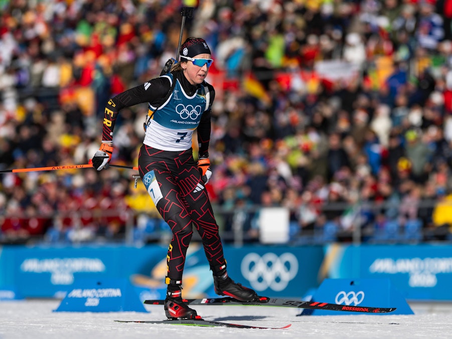 Franziska Preuß beim Biathlon