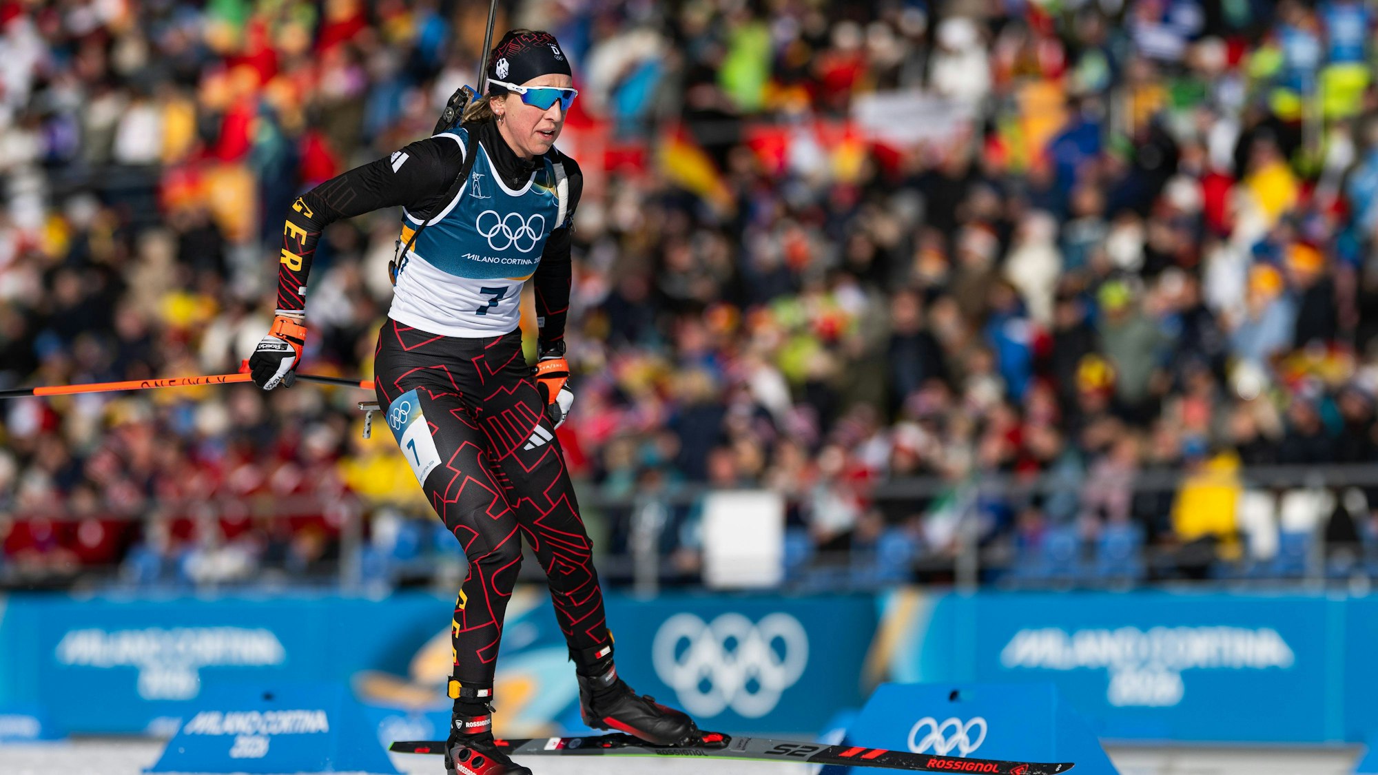 Franziska Preuß beim Biathlon