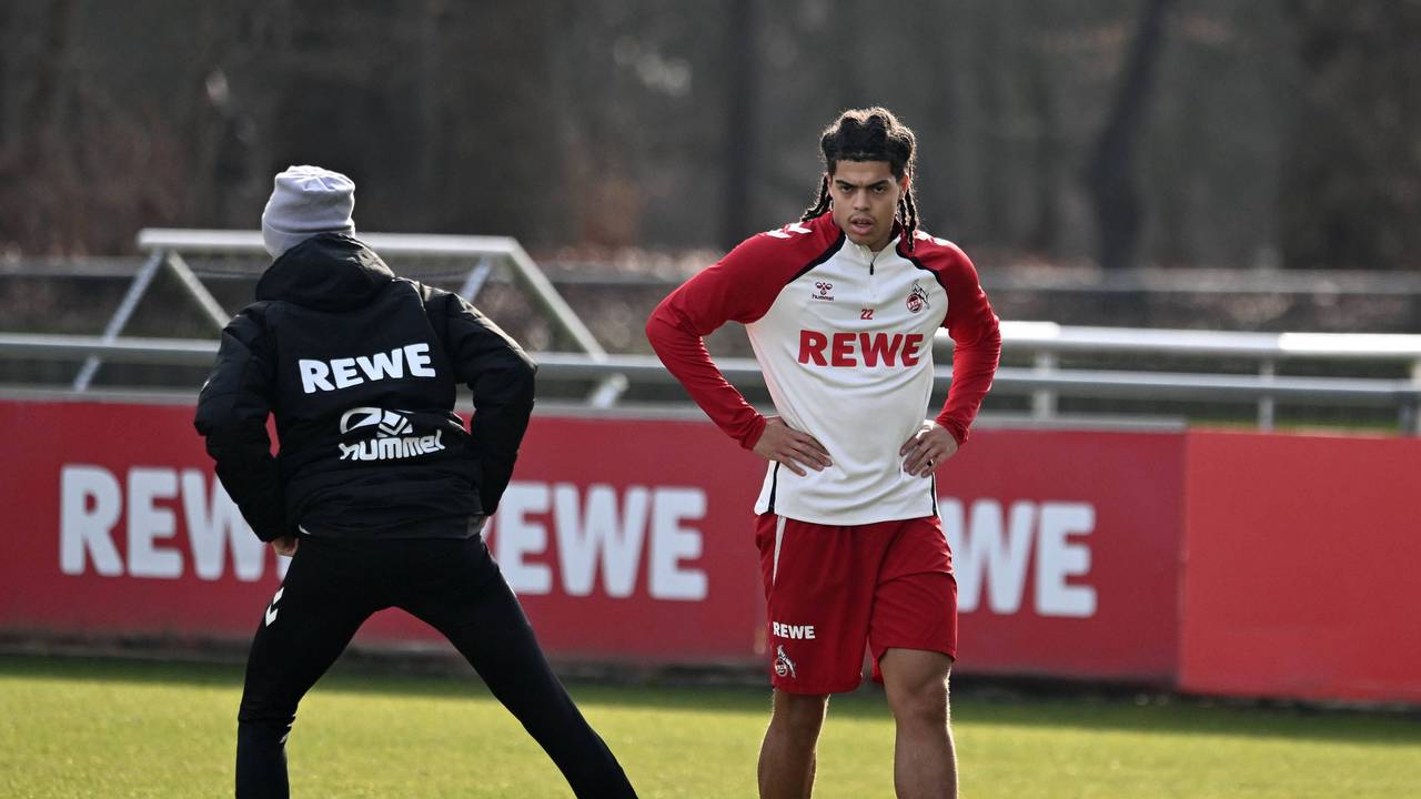 Jahmai Simpson trainiert mit Leif Frach.