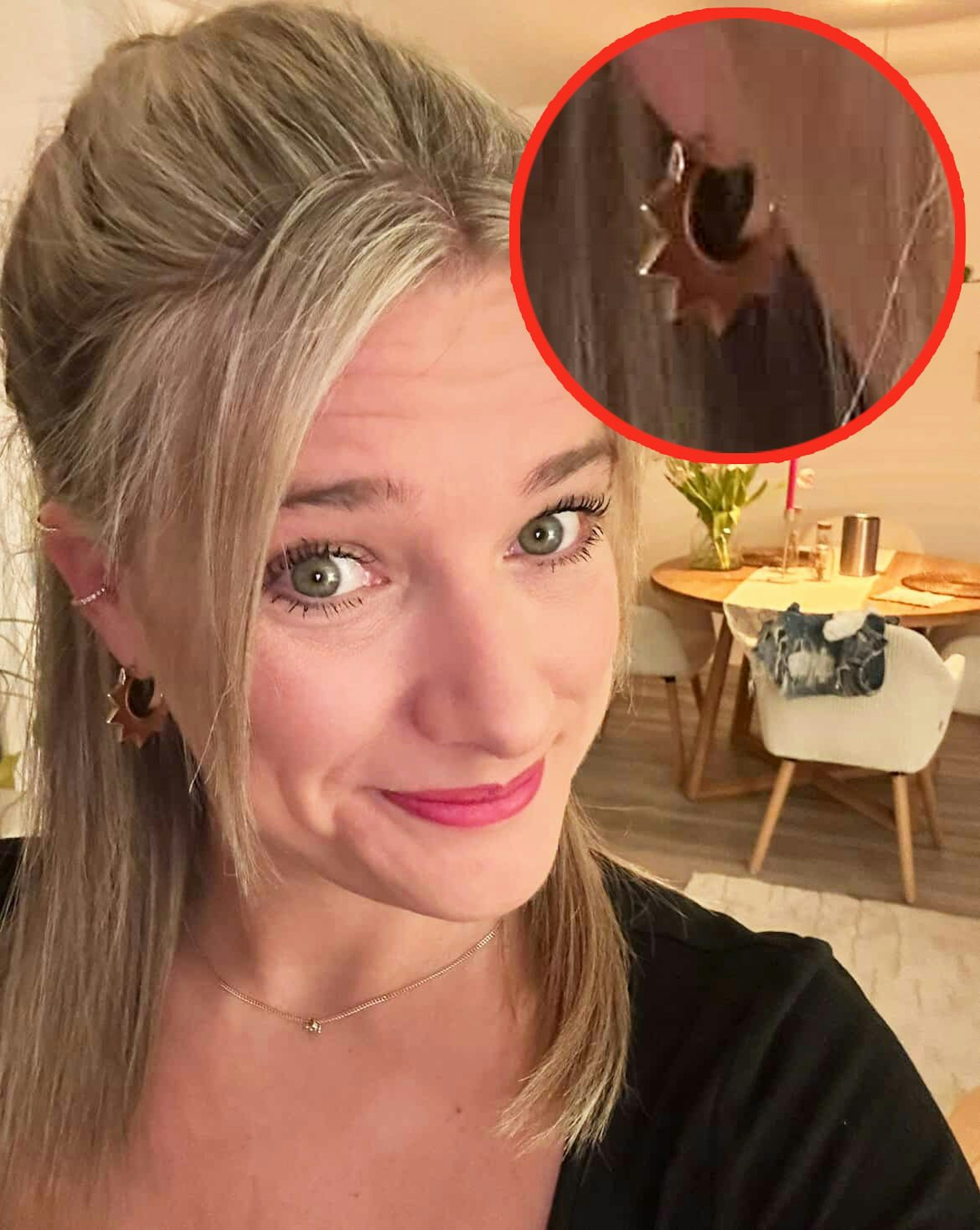 Hier ist der Ohrring von Vanessa zu sehen, den sie sucht. Wer hat ihn gesehen?