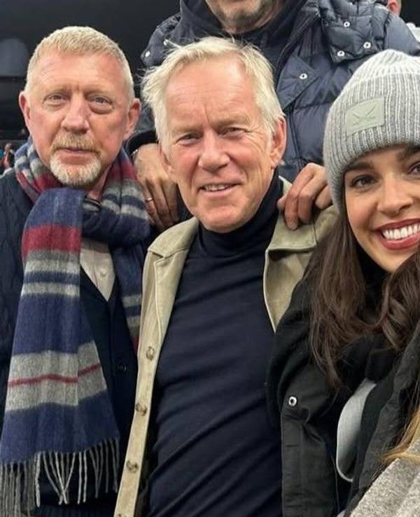 Boris Becker, Johannes B. Kerner, dessen Frau Alina und Kerners Tochter Jilly.