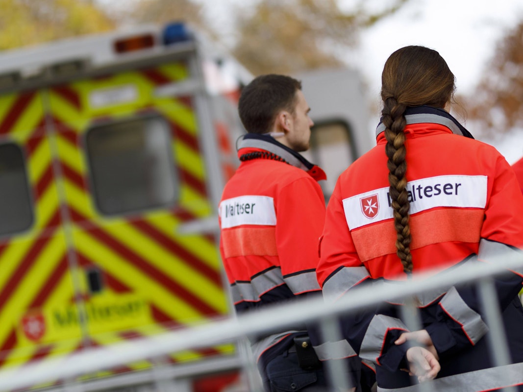 Rettungskräfte der Malteser sind an Karneval im Einsatz