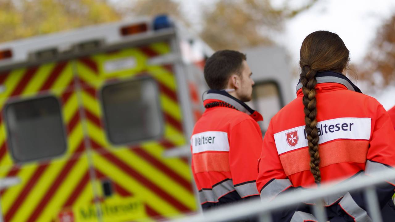 Rettungskräfte der Malteser sind an Karneval im Einsatz