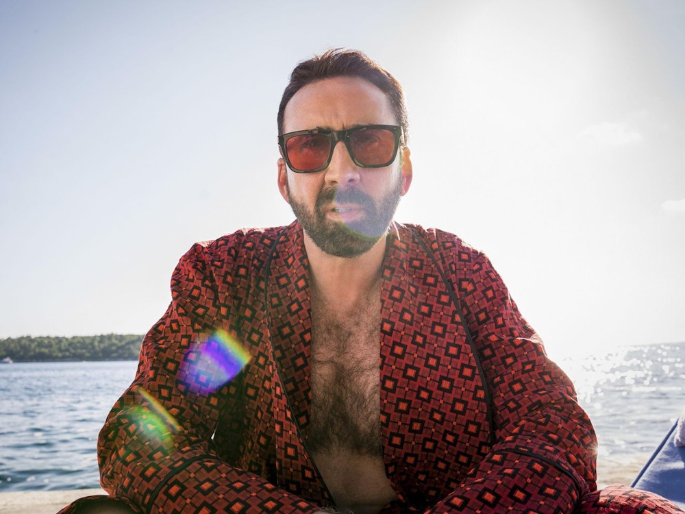Die Fans lieben ihn, das nächste große Rollenangebot will aber nicht eintrudeln: In „Massive Talent“ spielt Nicolas Cage sich selbst. (Bild: RTL / 2022 LEONINE Studios)