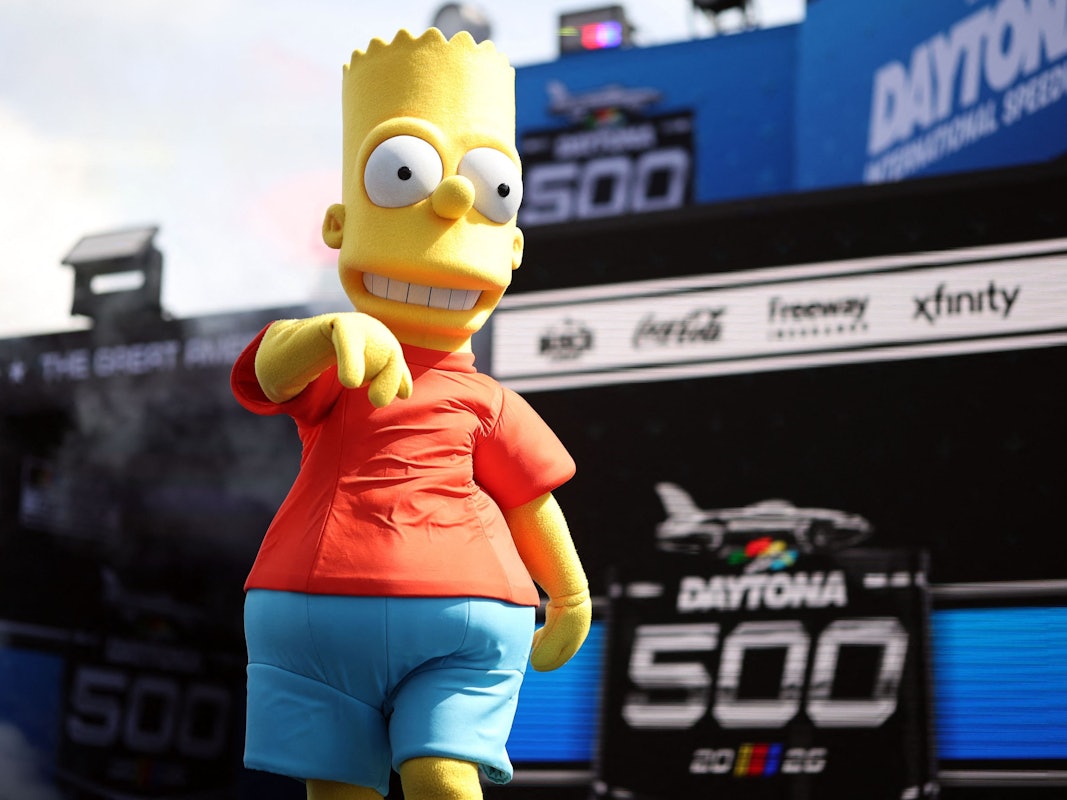 Bart Simpson bei Daytona 500