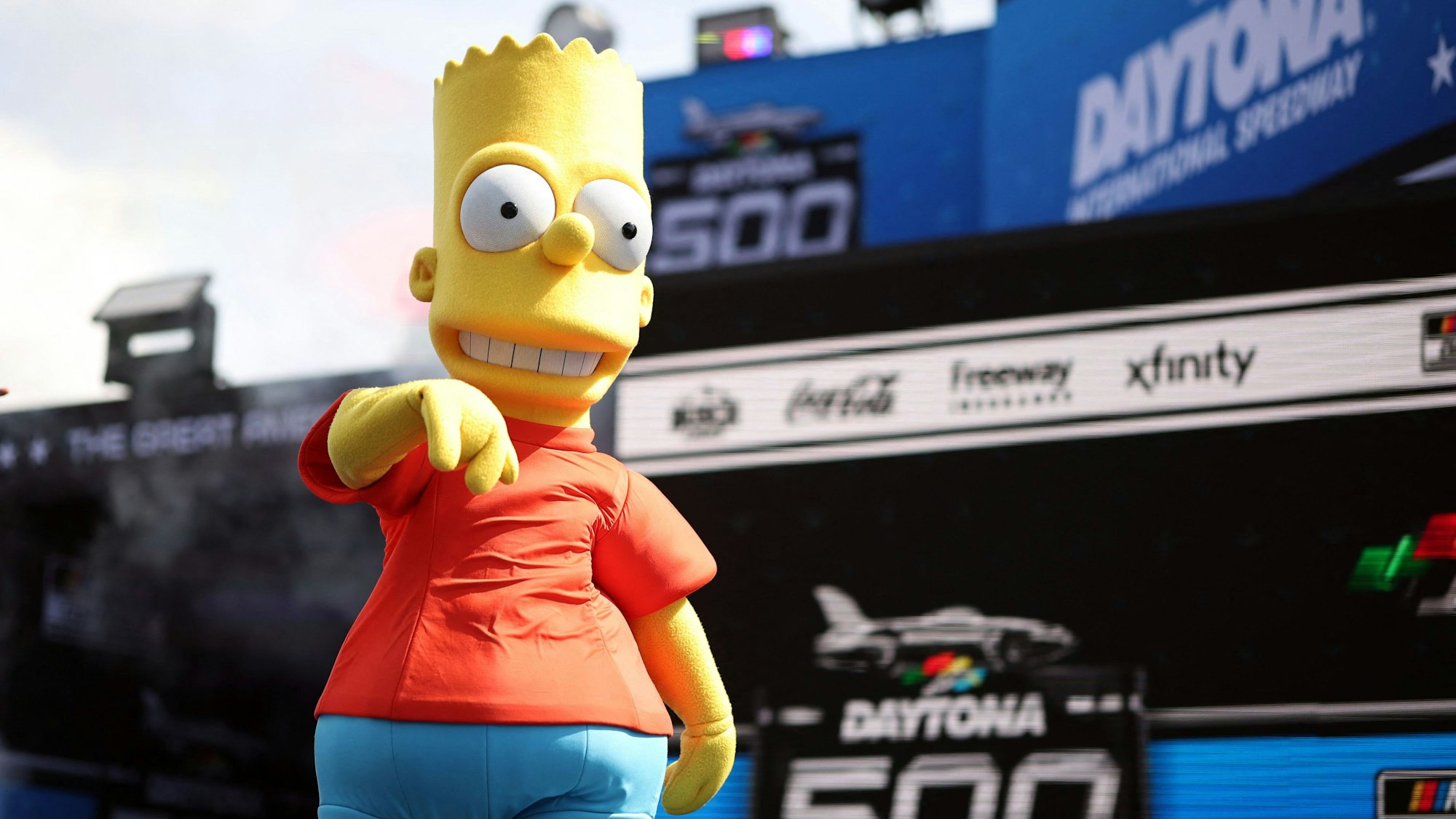 Bart Simpson bei Daytona 500