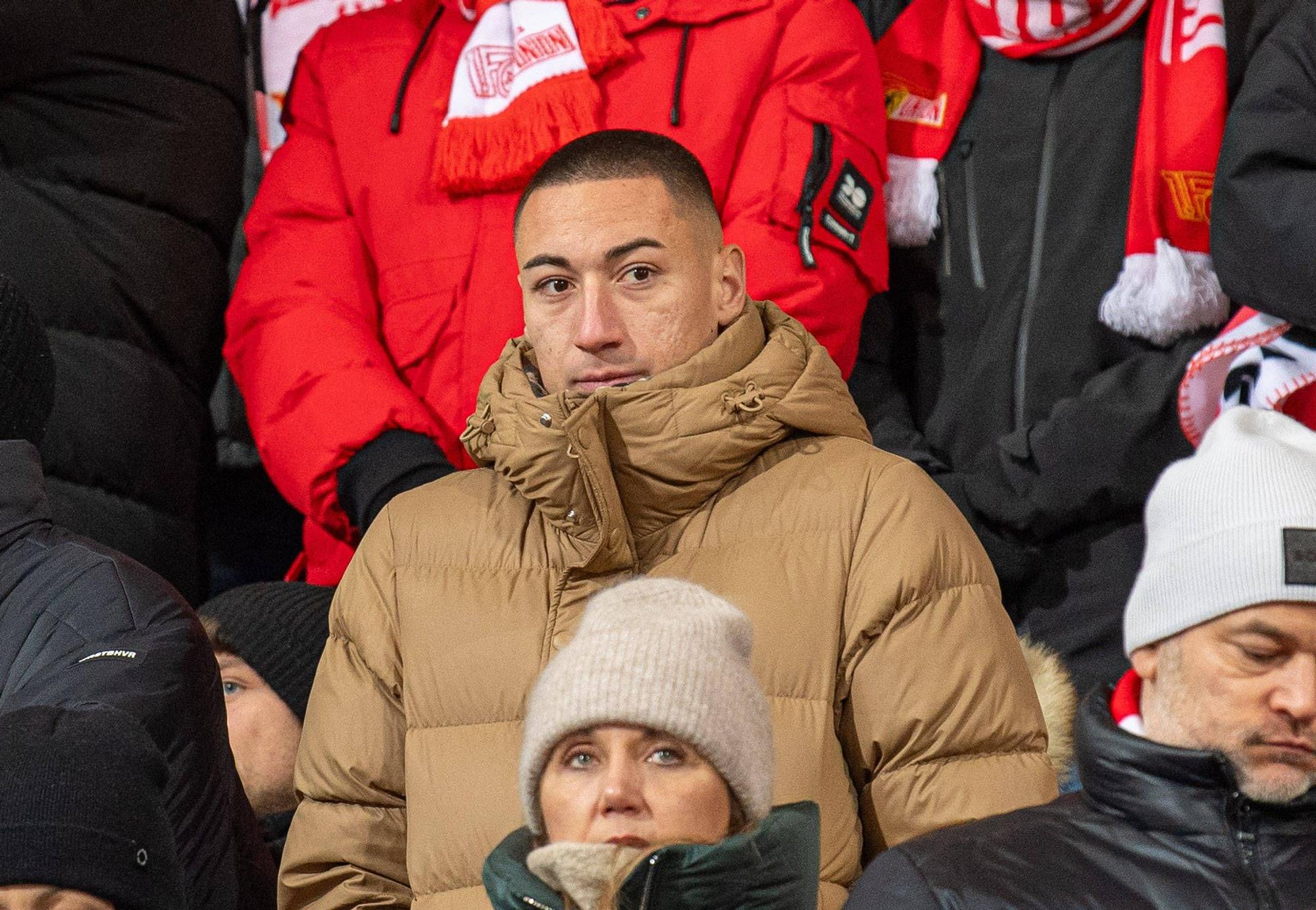 Marin Ljubicic steht auf der Tribüne bei Union Berlin.