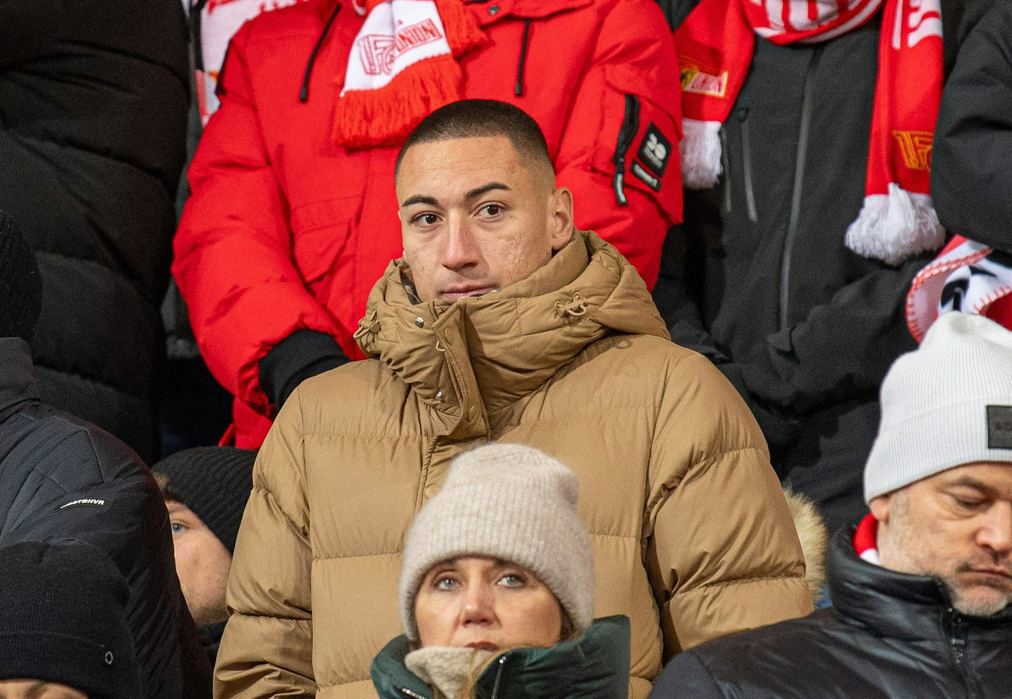 Marin Ljubicic steht auf der Tribüne bei Union Berlin.
