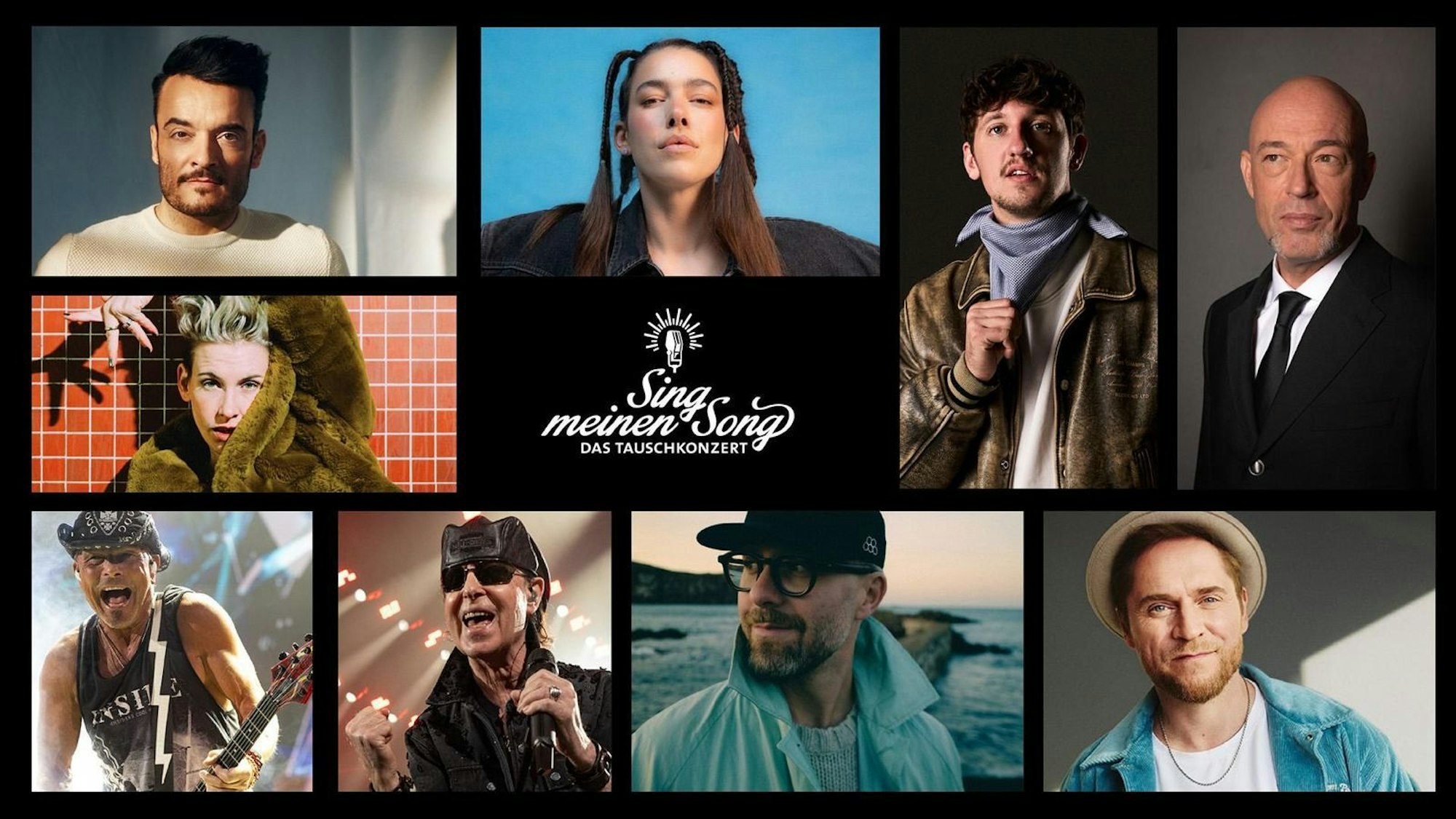 Die Stars der neuen Staffel von „Sing meinen Song“. (Bild: RTL / Maximilian König /Fabian Süggeler/Viktor Schwenk/Erik Weiss/ CAPADOL – Lih Tsan/Frank Dünnhaupt/Tom Blanc/Tim Tyson)