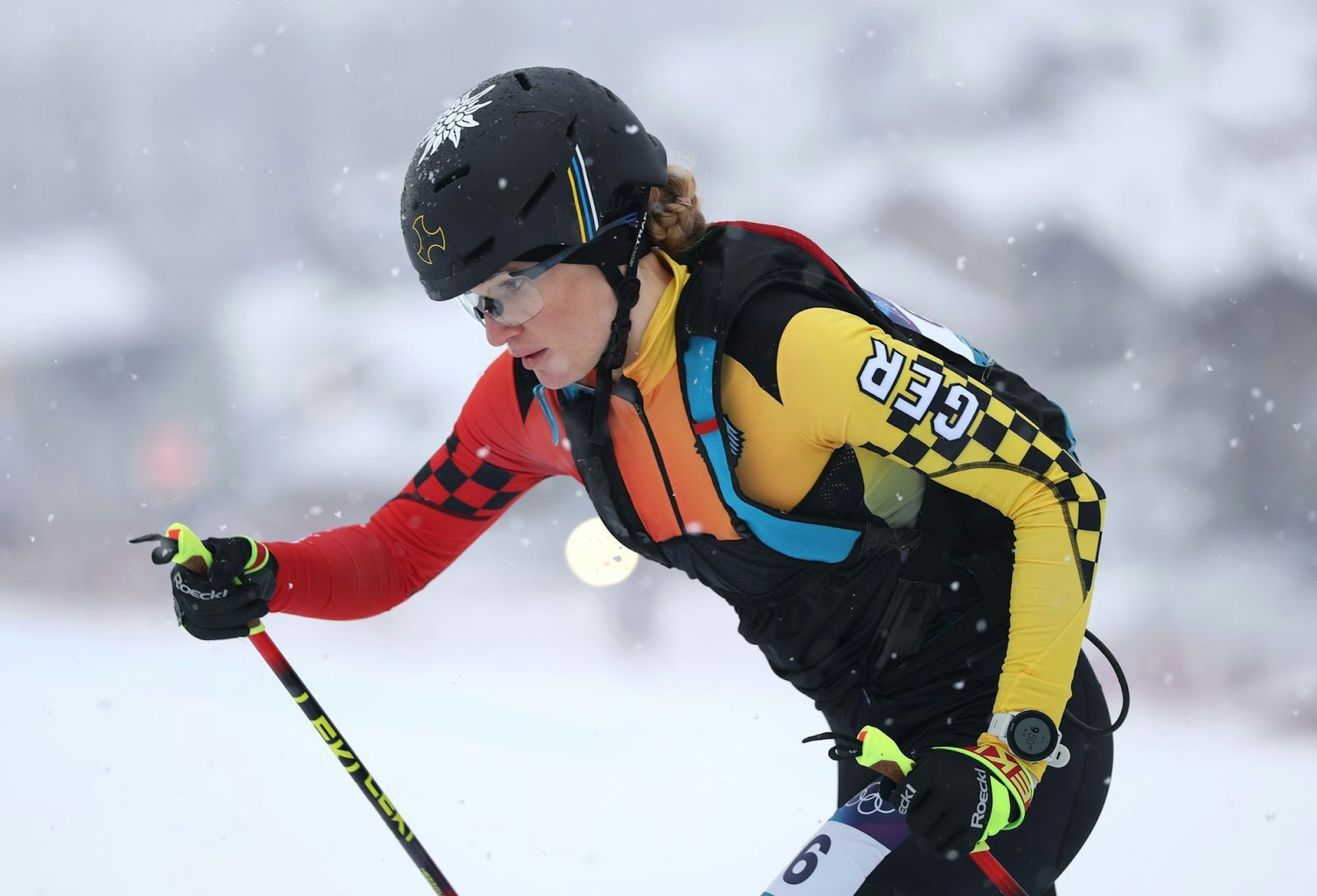 Skimo-Läuferin Tatjana Paller lag lange aussichtsreich im Rennen. (Bild: 2026 Getty Images/Christian Petersen)