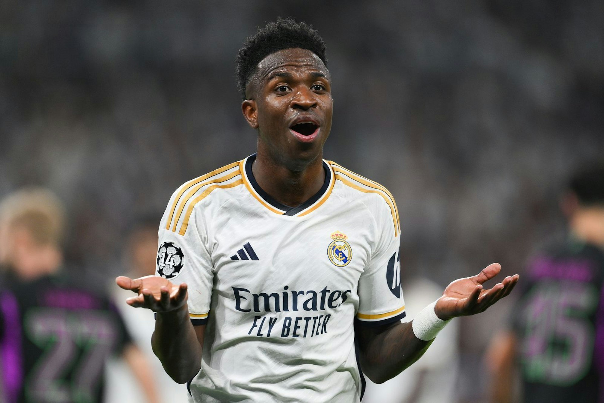Vinicius Jr. wurde im Champions-League-Spiel gegen Benfica Lissabon wohl rassistisch beleidigt. (Bild: Getty Images / David Ramos)
