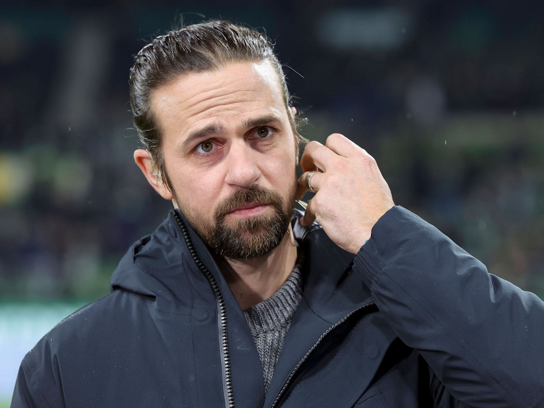 Martin Harnik als Experte bei einem Spiel.