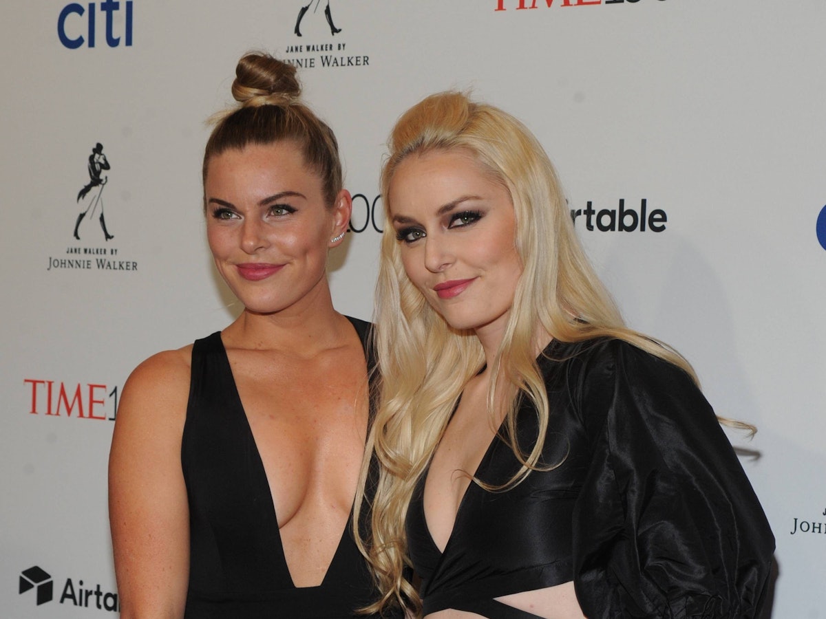 Lindsey Vonn (r.) und ihre Schwester Karin Kildow auf einer Veranstaltung.