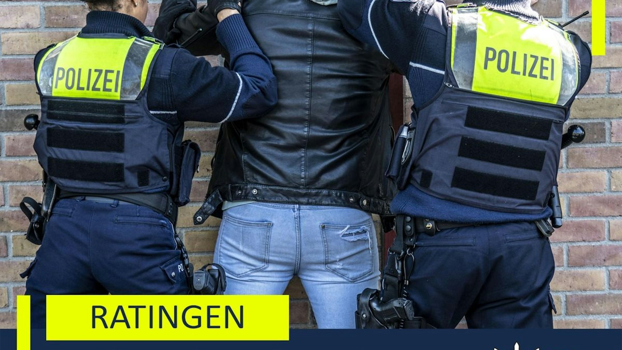 Einbrecher von Polizei festgenommen.