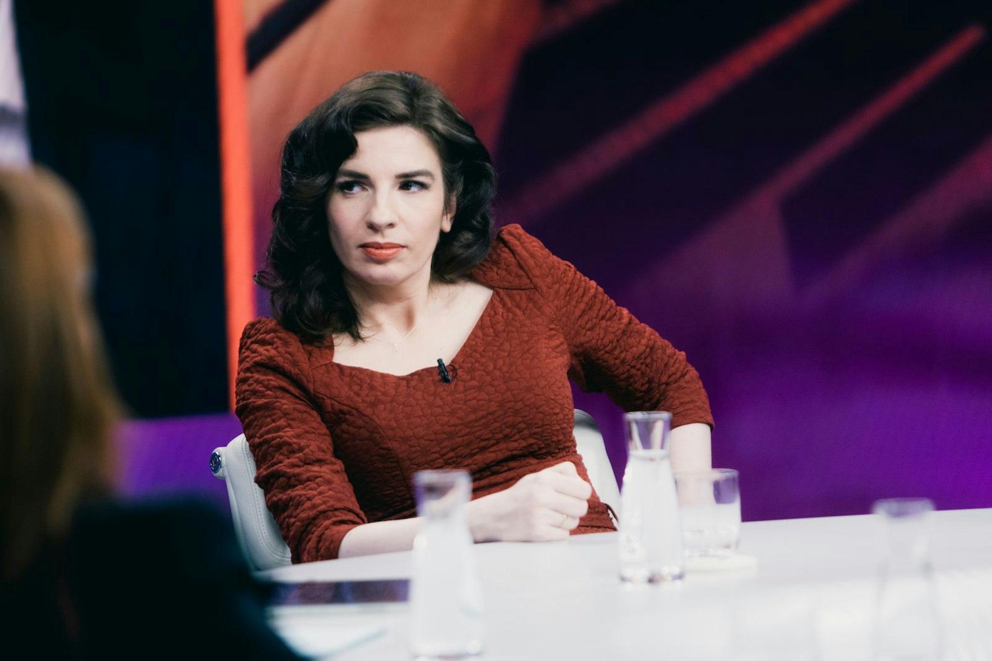 Marina Weisband fand bei „Maybrit Illner“ deutliche Worte zu US-Präsident Donald Trump. (Bild: ZDF / Thomas Kierok)