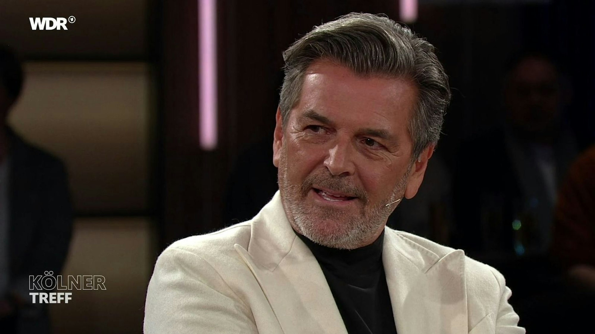 Thomas Anders sprach im Kölner Treff über 40 Jahre Modern Talking. (Bild: WDR)