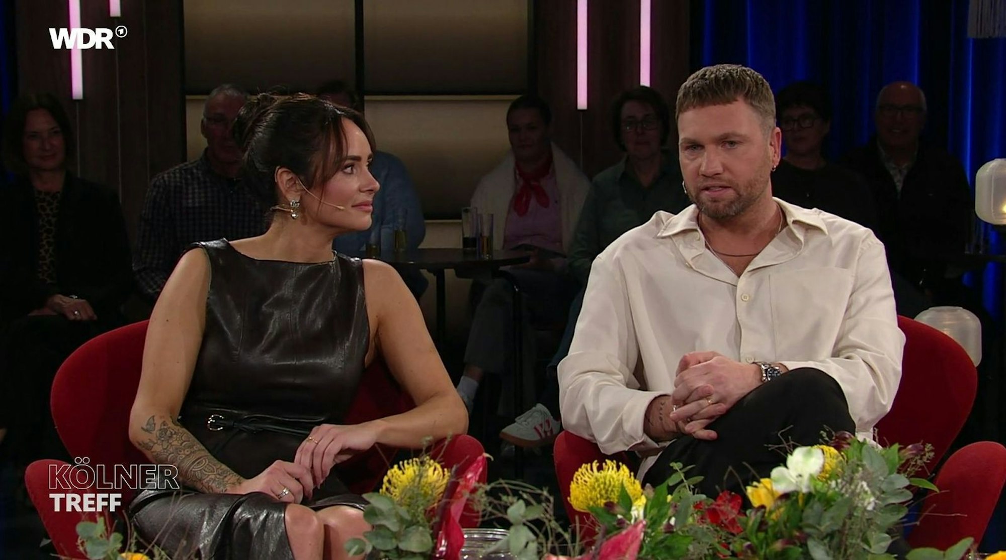Konstantin und Jessica Streifling waren am Freitag zu Gast im WDR-Talk „Kölner Treff“. (Bild: WDR)