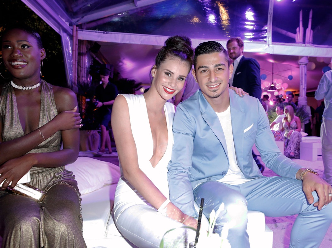 Betty Taube im Juni 2016 mit ihrem damaligen Ehemann, dem Fußballspieler Koray Günter.