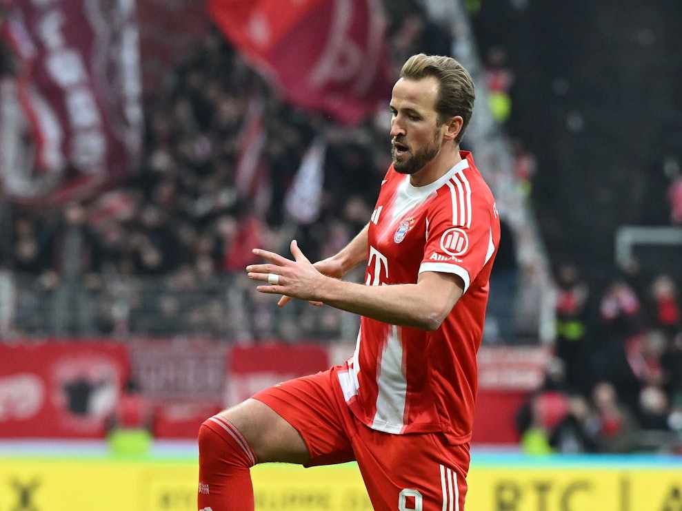 Harry Kane jubelt über ein Tor.