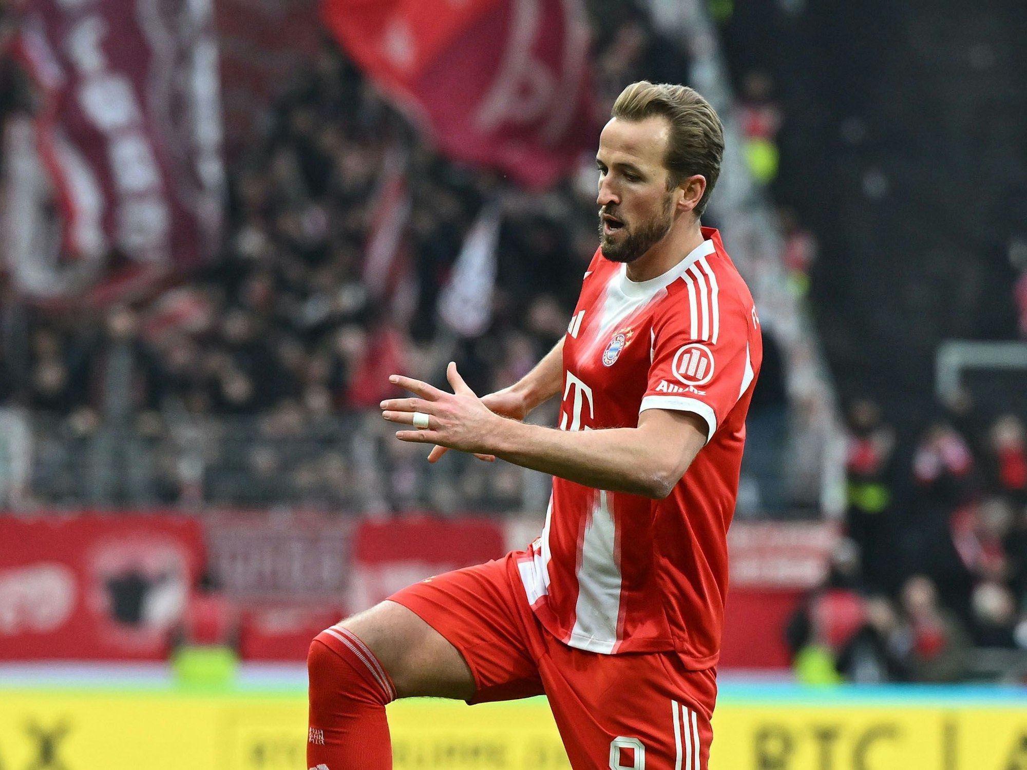 Harry Kane jubelt über ein Tor.