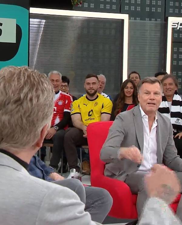 Stefan Effenberg und Thomas Helmer beim „Doppelpass“ im Gespräch.